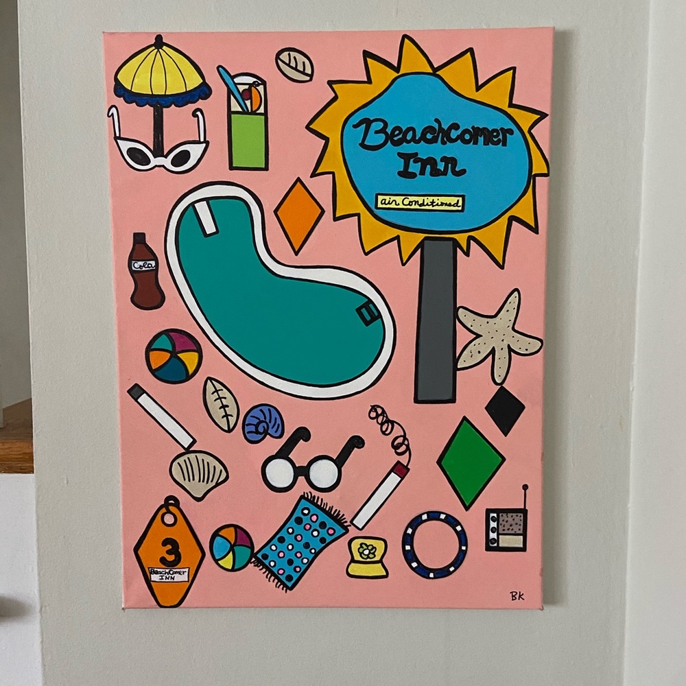 18x24 Acrylic Painting “Beachcomber Inn”